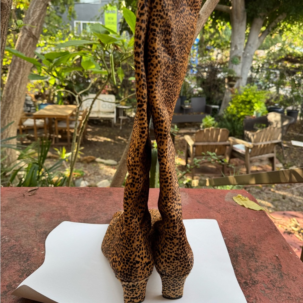 STAUD Leopard Print Wally Boots - Picture 5 of 11